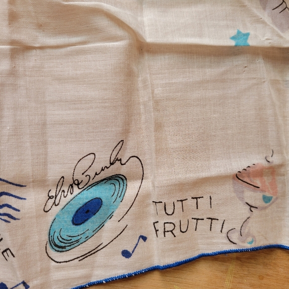 Vintage Elvis Hankie ~ 1956 Elvis Presley Enterprises Handkerchief ~ HTF ~ Nice! - Picture 8 of 11